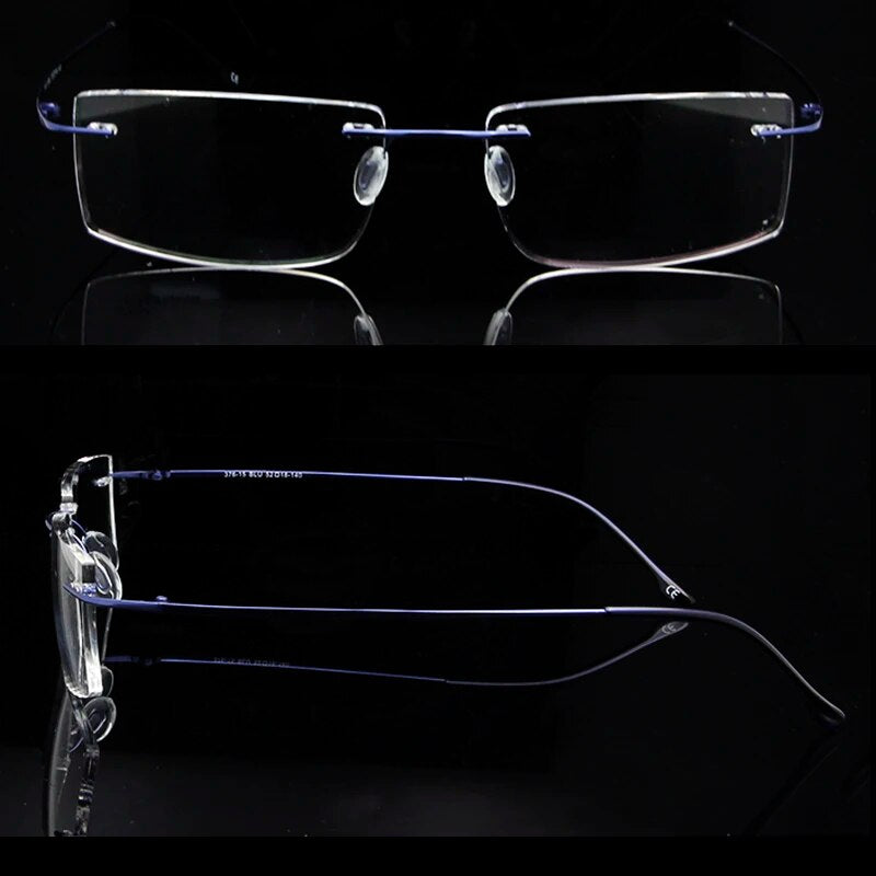 Computer Rimless Titanium Glasses