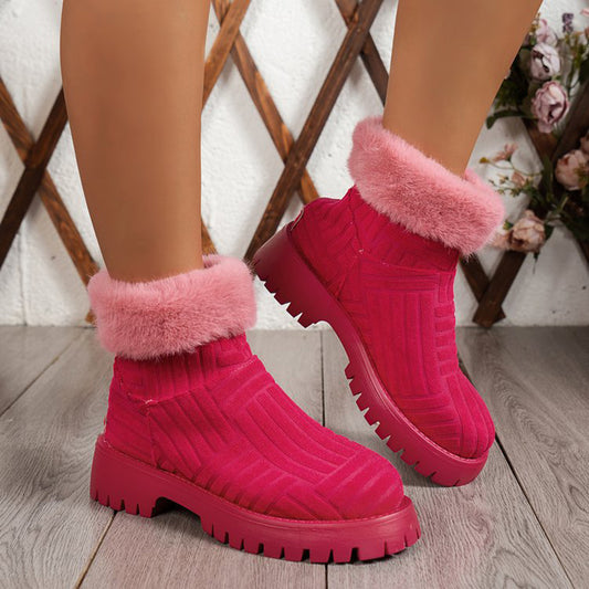 Thick-Soled Winter Ankle Boots