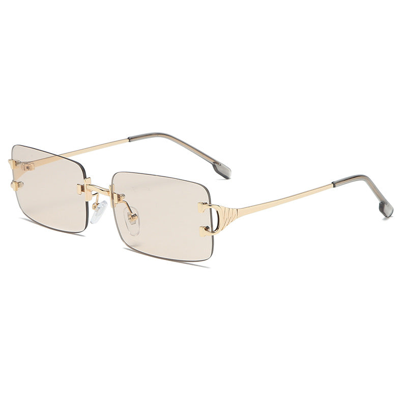 Unisex Rimless Cut-Edge Sunglasses