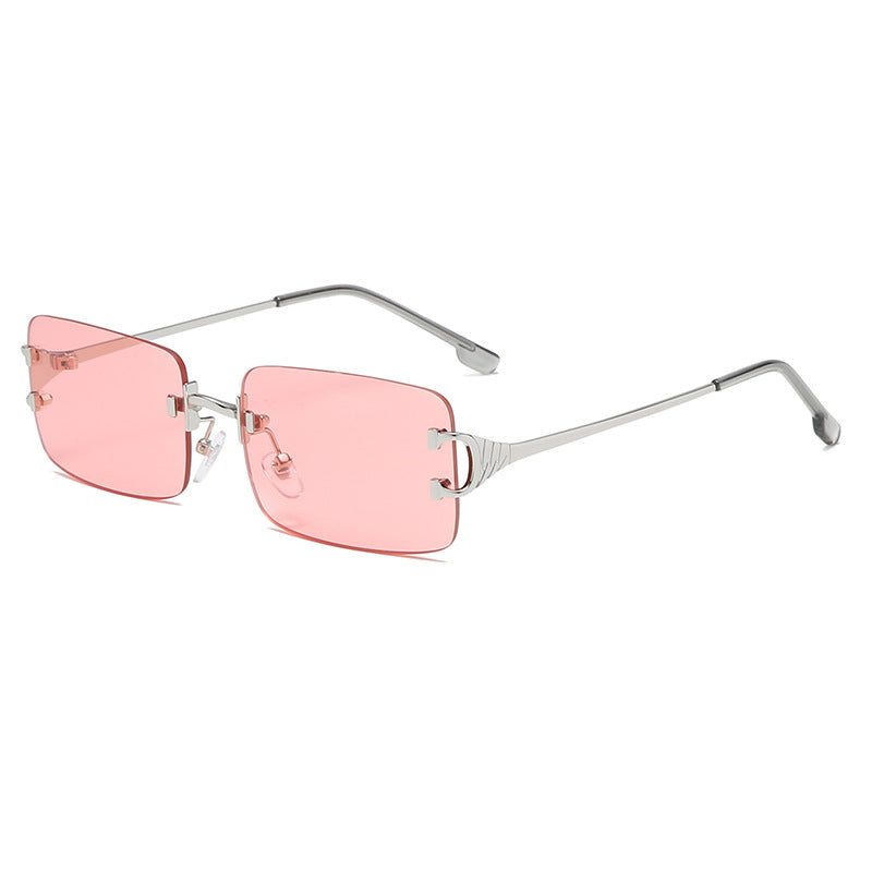 Unisex Rimless Cut-Edge Sunglasses