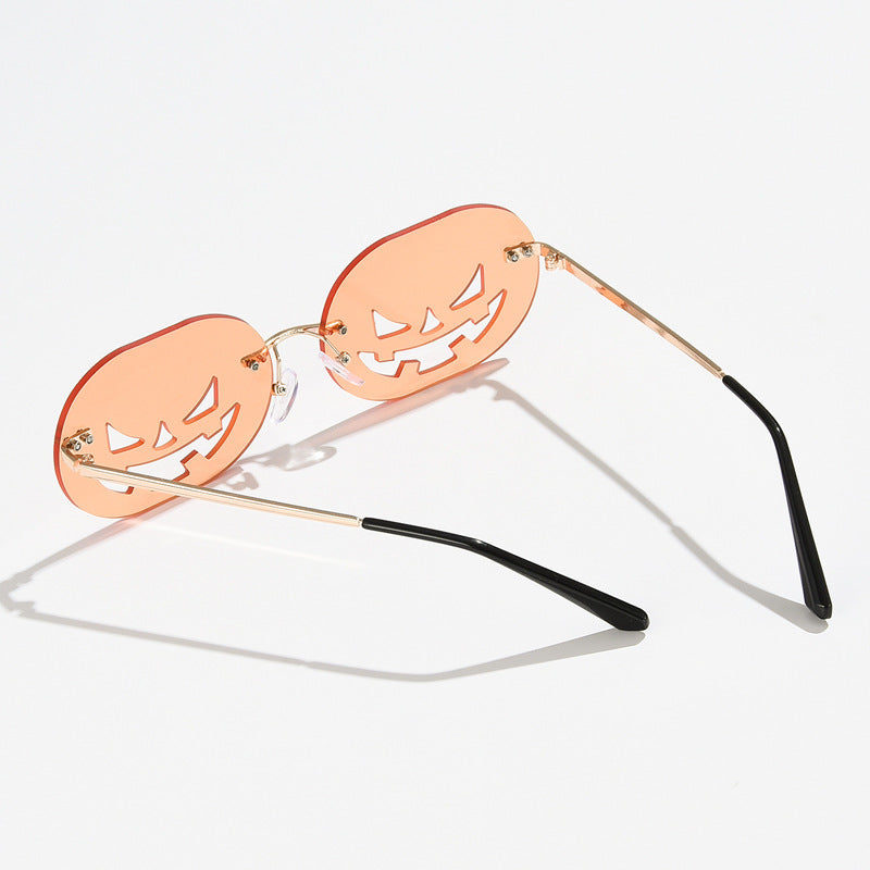 Unisex Personality Pumpkin Sunglasses