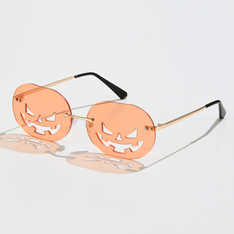 Unisex Personality Pumpkin Sunglasses