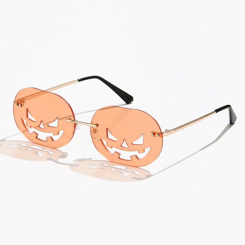 Unisex Personality Pumpkin Sunglasses