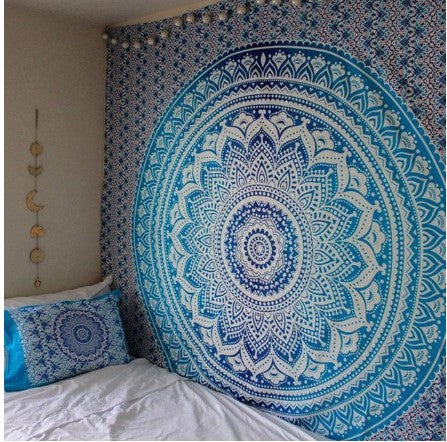 Indian Mandala Tapestry Wall Hanging Sandy Beach Throw Rug Blanket Camping Tent Travel Mattress Bohemian Sleeping Pad Tapestries