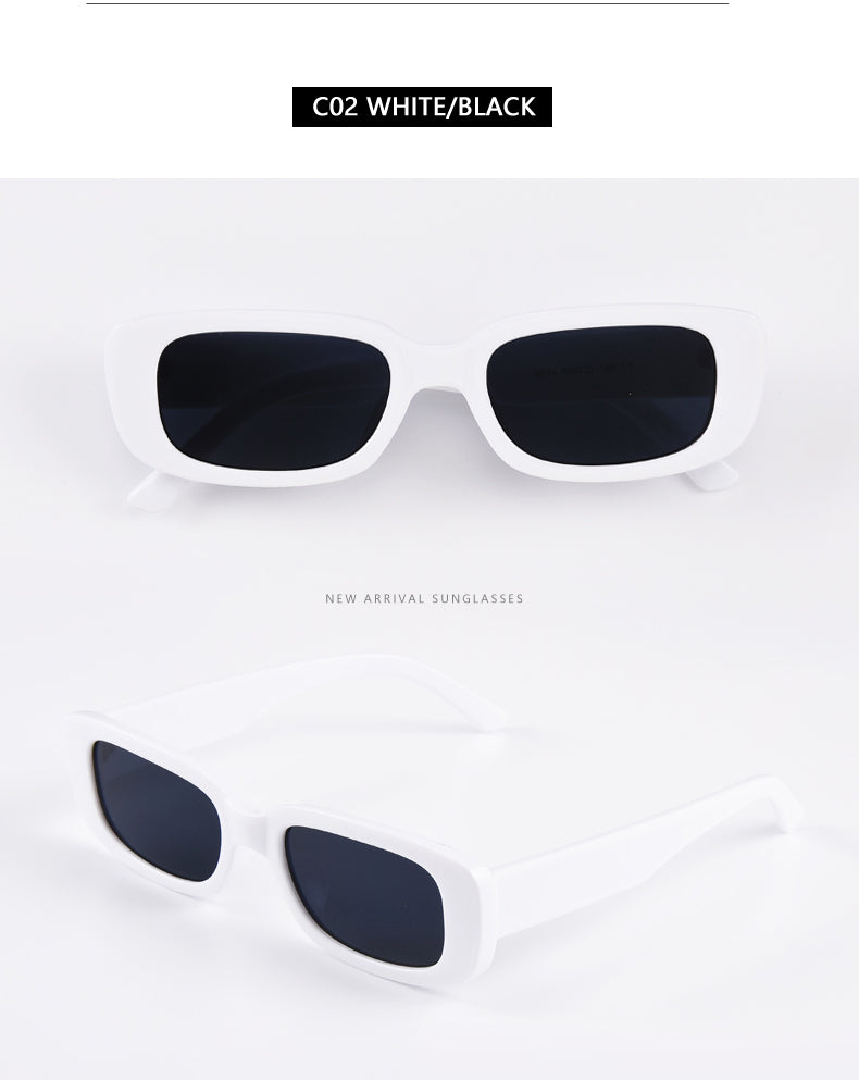 Women's square small frame sunglasses