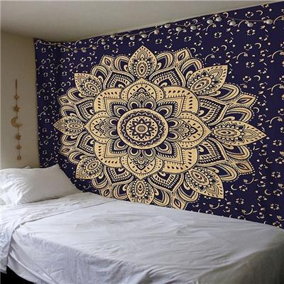 Indian Mandala Tapestry Wall Hanging Sandy Beach Throw Rug Blanket Camping Tent Travel Mattress Bohemian Sleeping Pad Tapestries