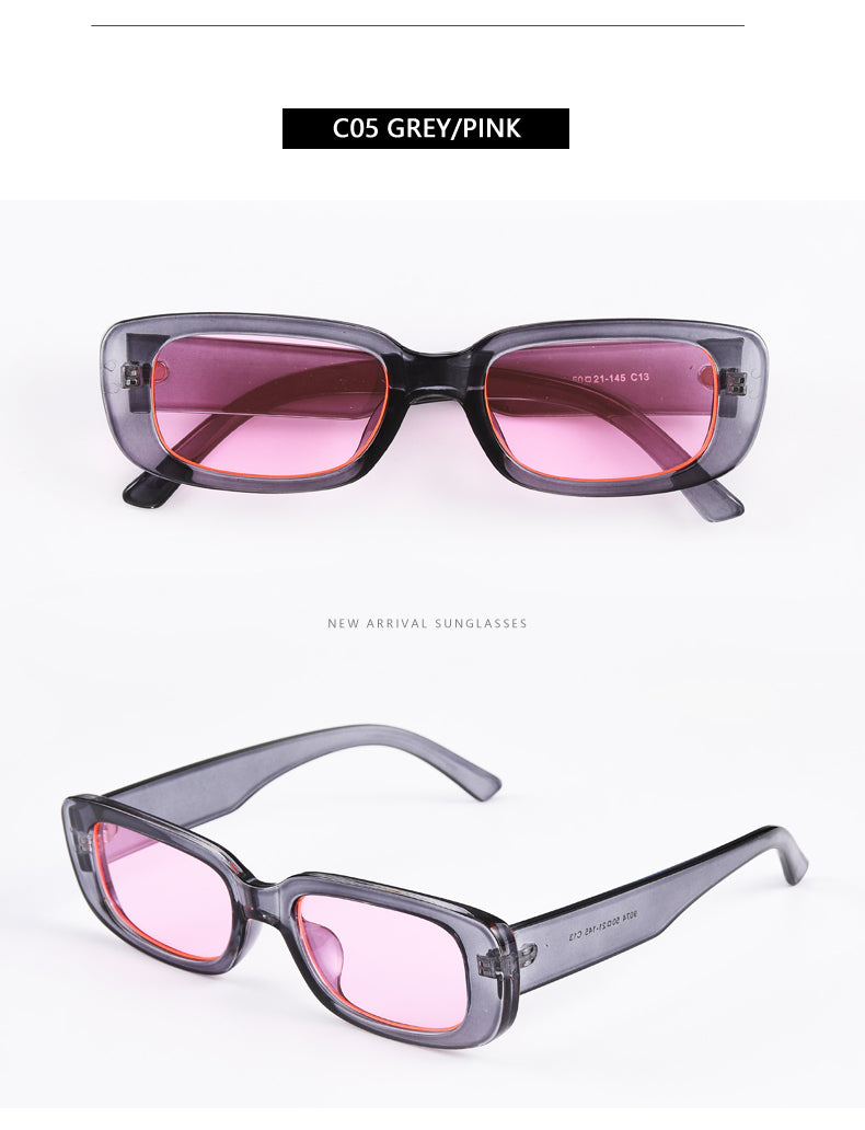 Women's square small frame sunglasses