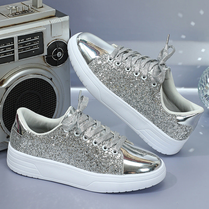 Women Glitter Design Trendy Shoes