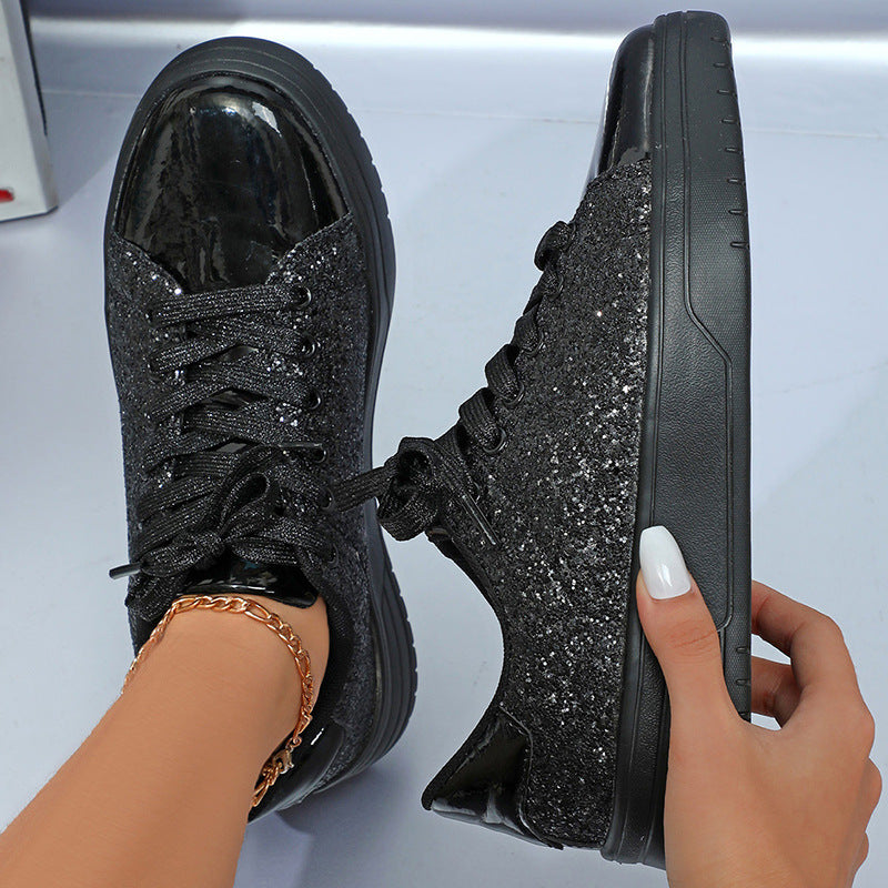 Women Glitter Design Trendy Shoes