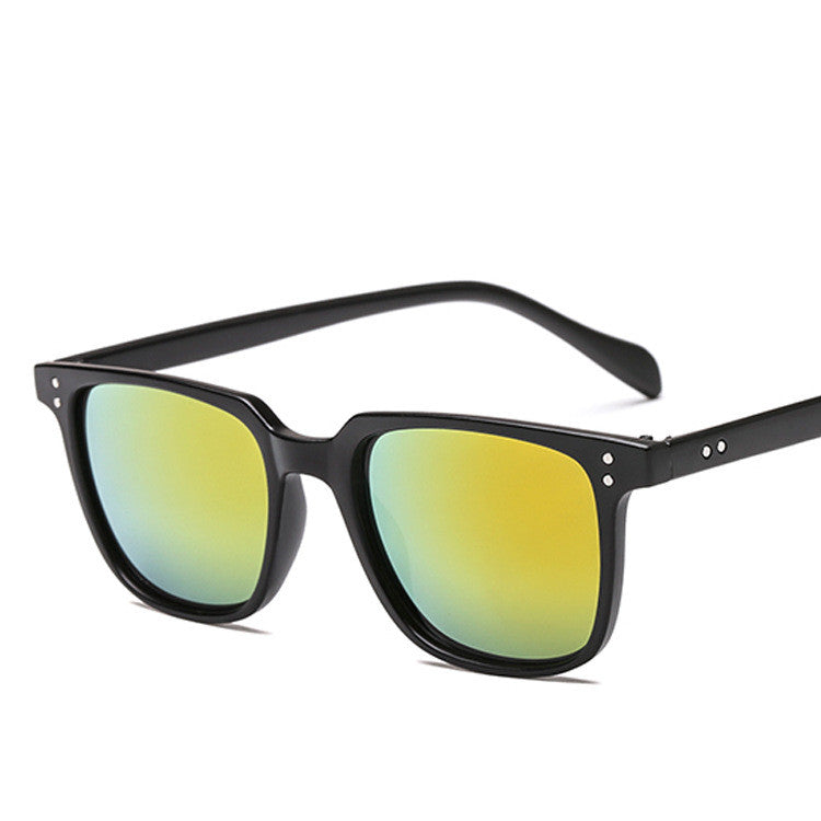 Square frame colorful mercury sunglasses