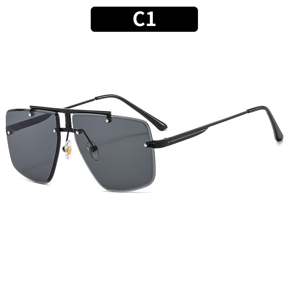 Sunglasses Square Frame Retro Men