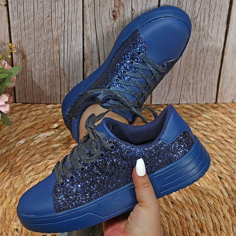 Women Glitter Design Trendy Shoes