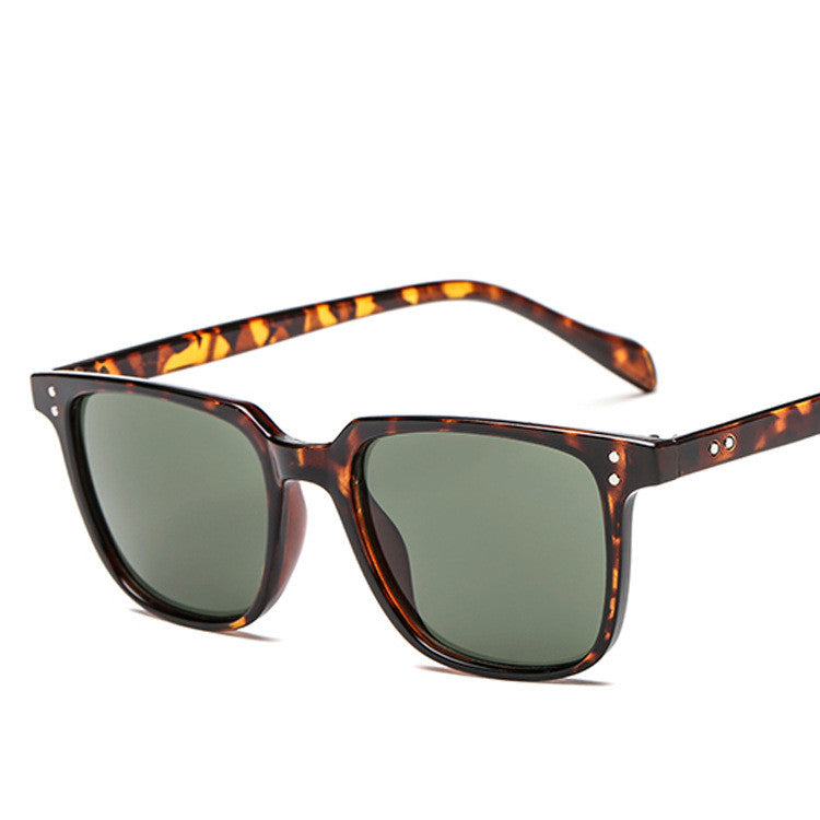 Square frame colorful mercury sunglasses