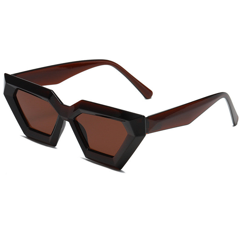 Square Black Thick Frame Sunglasses