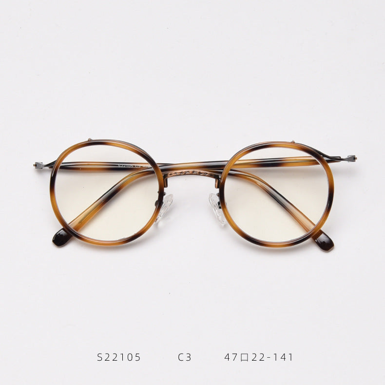 Korean Style Retro Round Glasses Frame Women