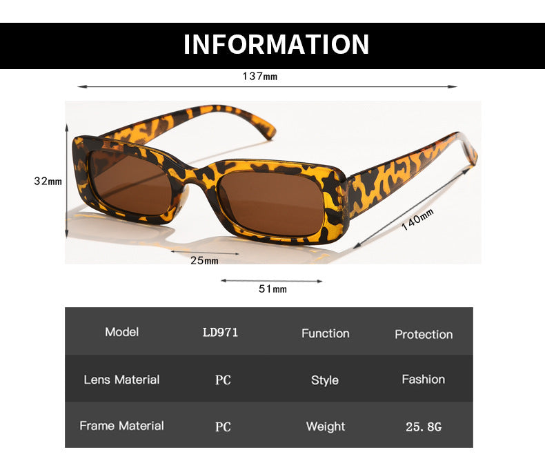 Retro Small Frame Square Sunglasses