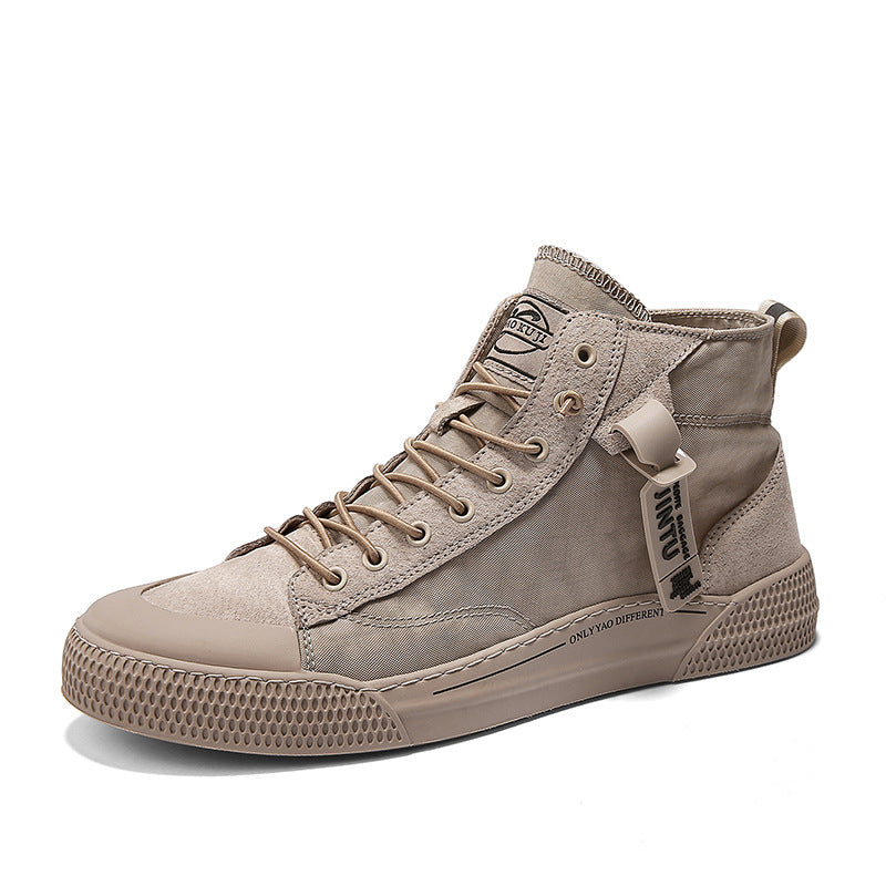 Breathable casual Korean men's high-top sneakers