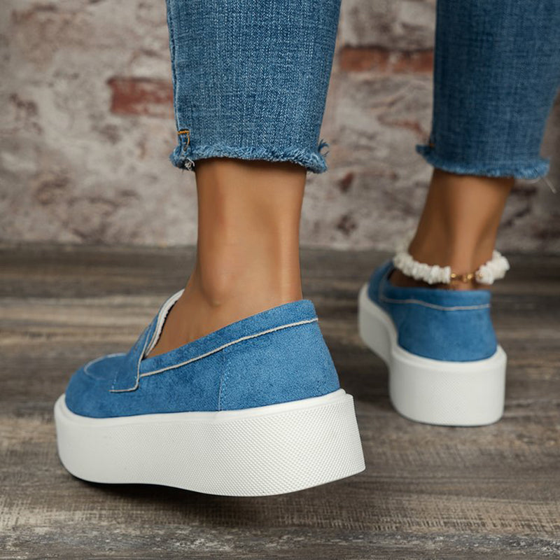 Round Toe Slip-on Shoes For Women