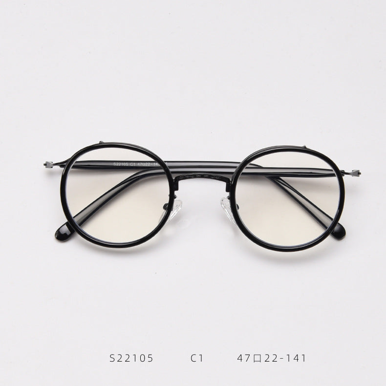 Korean Style Retro Round Glasses Frame Women