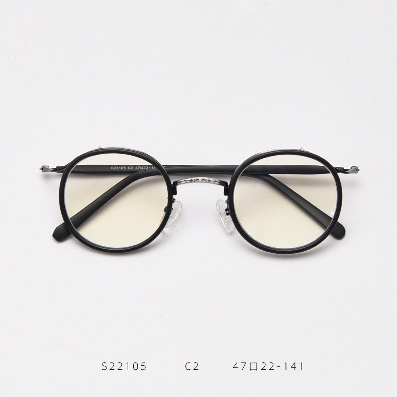 Korean Style Retro Round Glasses Frame Women