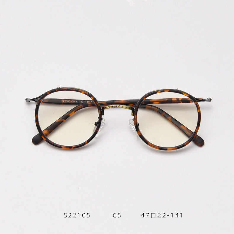 Korean Style Retro Round Glasses Frame Women