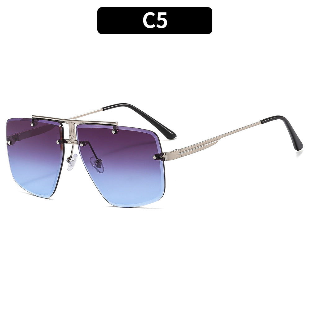 Sunglasses Square Frame Retro Men