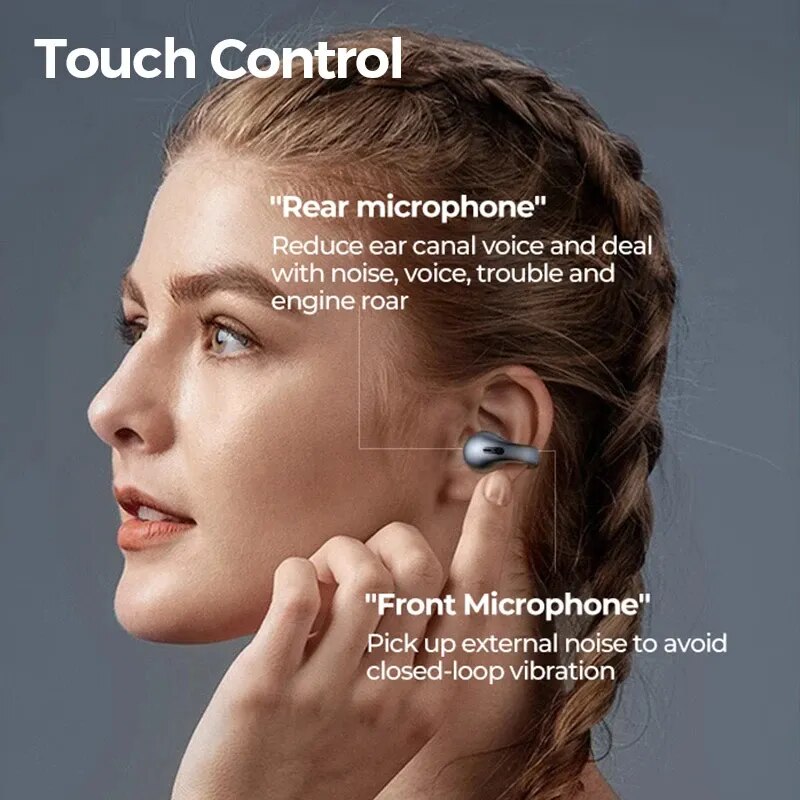 Bluetooth Earphones HiFi Stereo Ear Clip