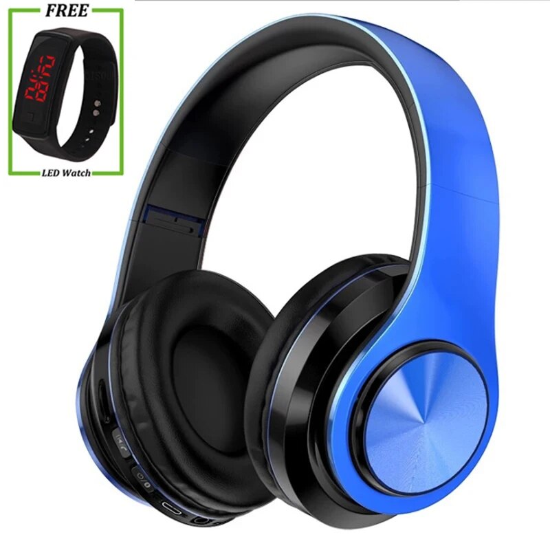 Wireless Bluetooth Headphones With MIC Support TF Card Mp3 Player