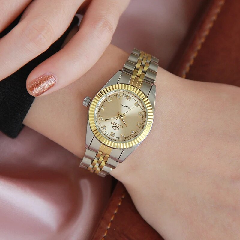 Elegant Lady Casual Clock Waterproof Wristwatch