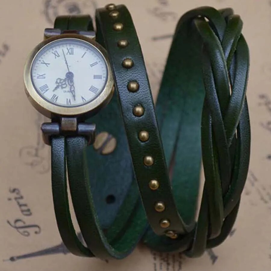 Weave Braid Women Leather Strap Watch