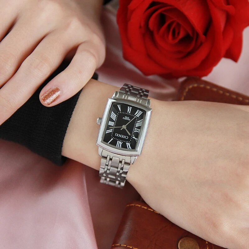 Unisex Silver Stainless Steel Quartz Watch