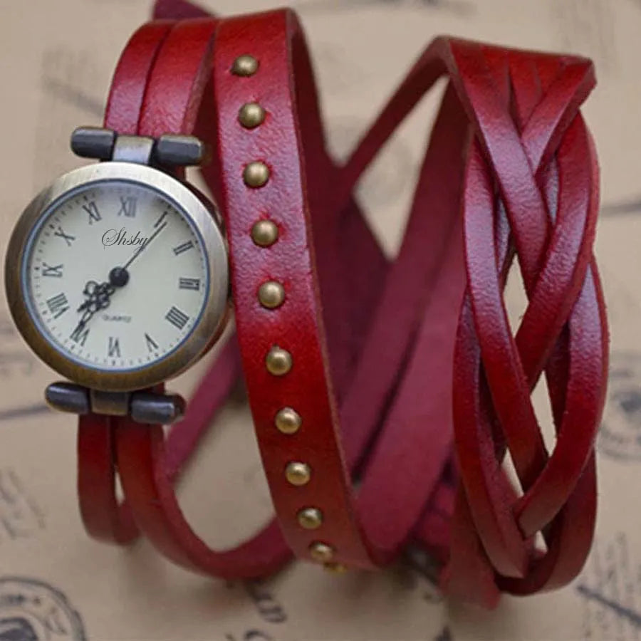 Weave Braid Women Leather Strap Watch