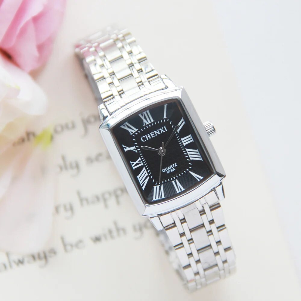 Unisex Silver Stainless Steel Quartz Watch