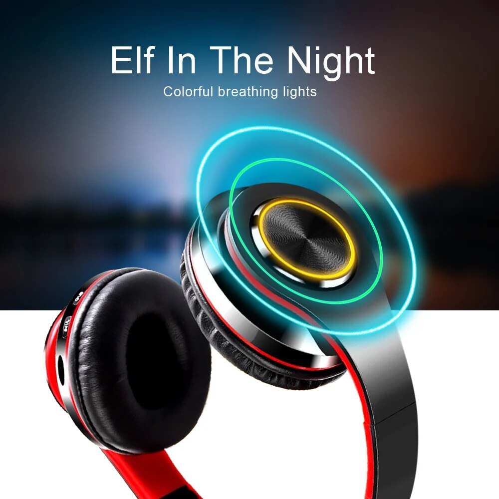 Wireless Bluetooth Headphones With MIC Support TF Card Mp3 Player