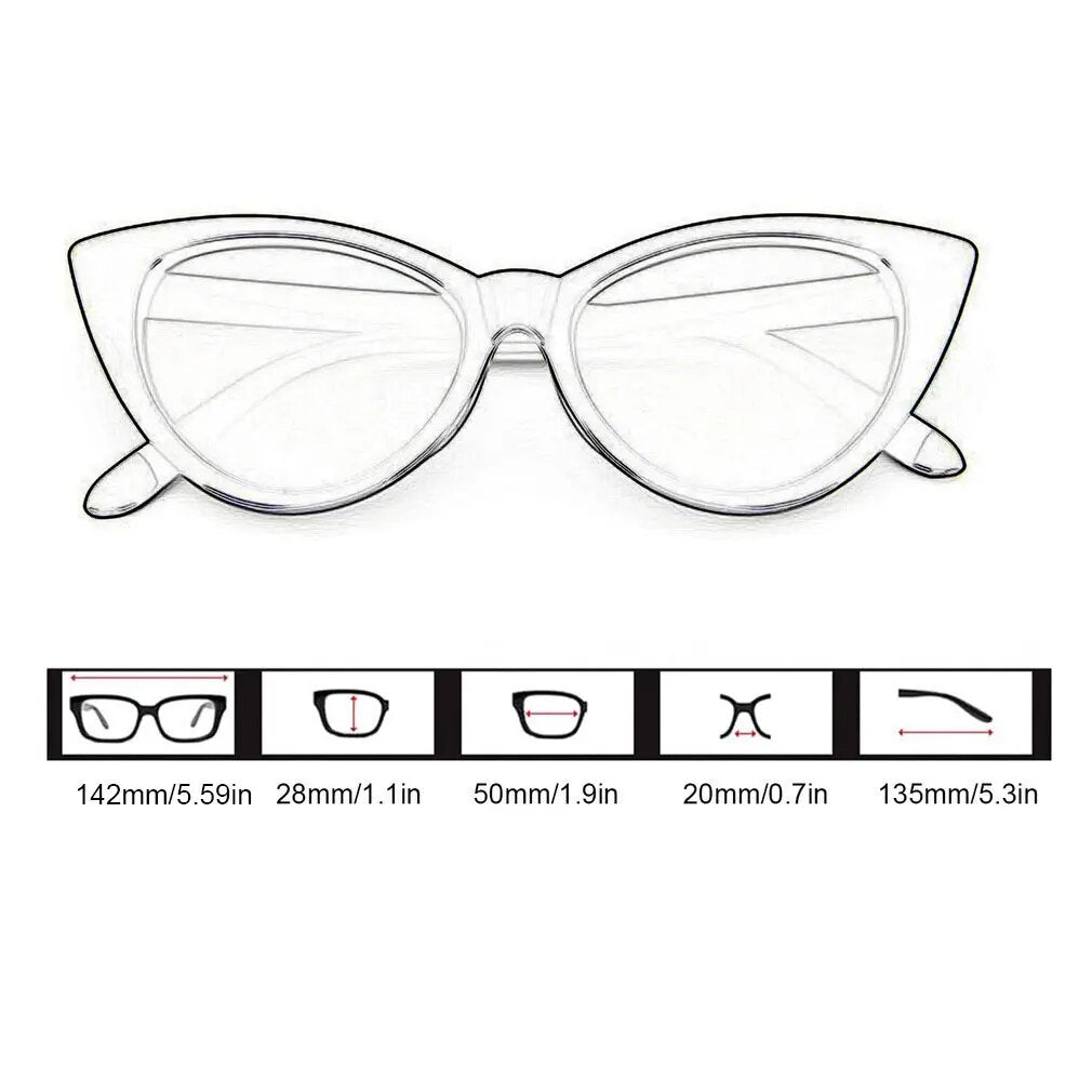 Thick Frame Cat Eye Sunglasses for Women