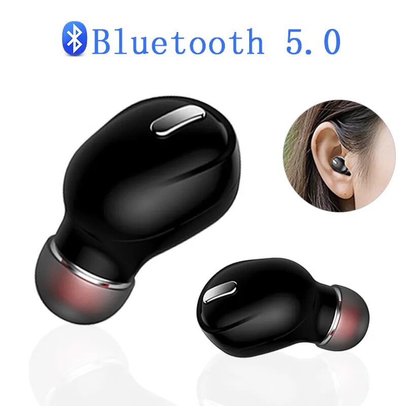 Mini Wireless Bluetooth headphones 5.0 Stereo.