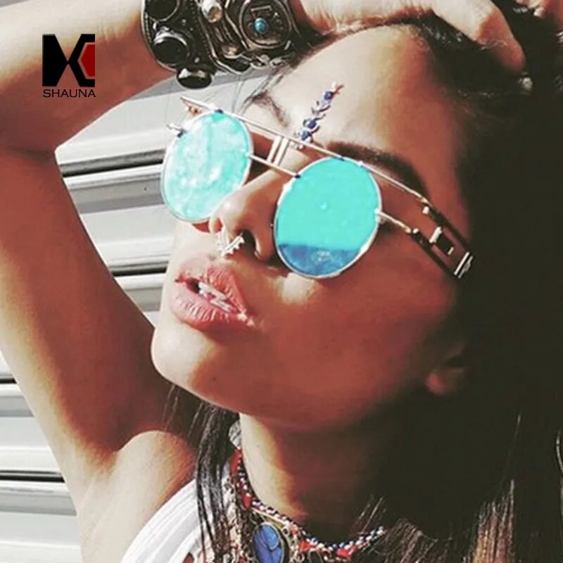 Fashion Women Metal Frame Sunglasses