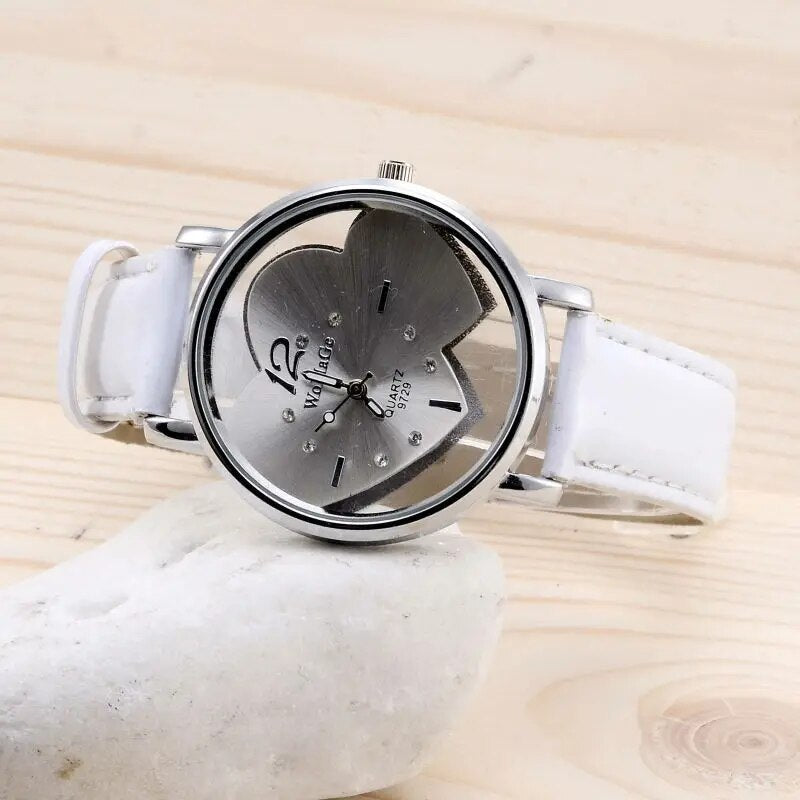 Luxury Crystal Heart Shape Watch For Women