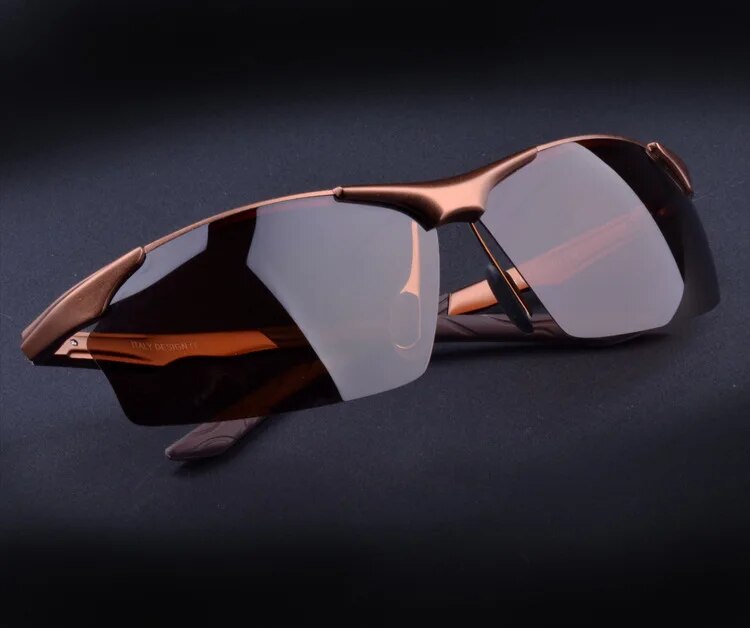 Hot Aluminum alloy men's polarized sunglasses