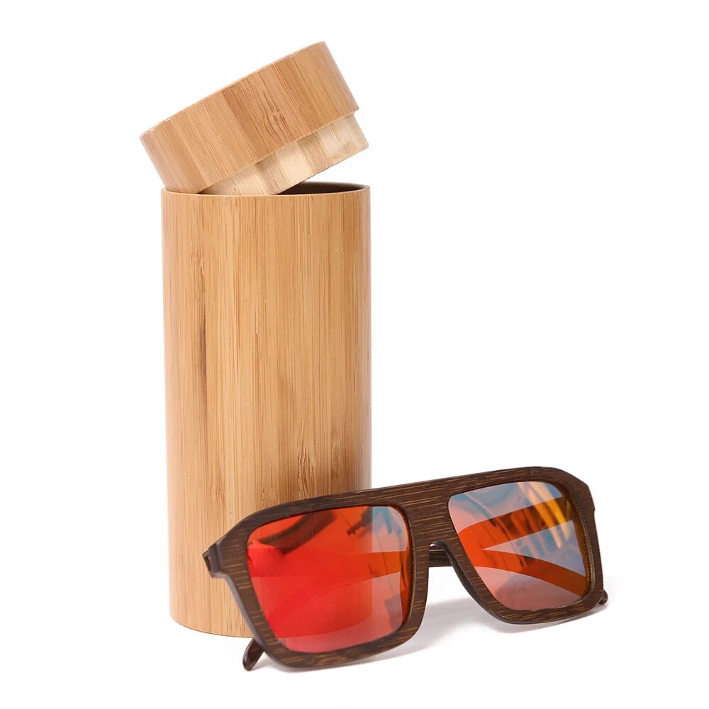 Handmade Bamboo, wooden Sunglasses with Polarized Lens