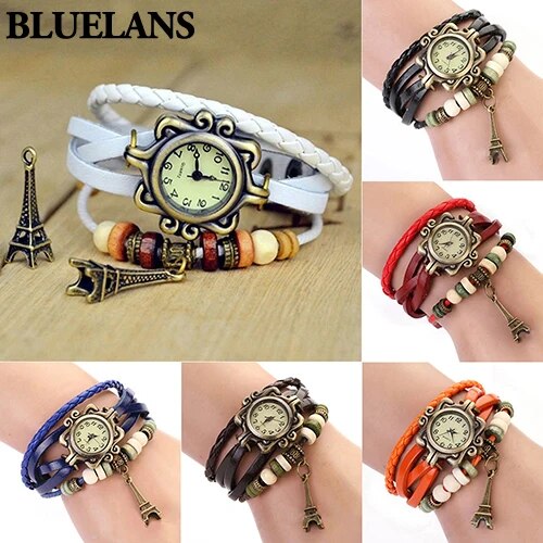 Leather Bracelet Wrist Watch