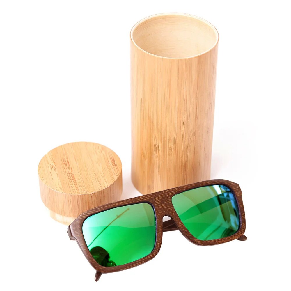 Handmade Bamboo, wooden Sunglasses with Polarized Lens