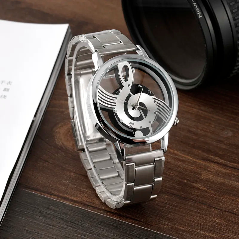 Luxury Skeleton Fashion Stainless Steel Wristwatch for Men