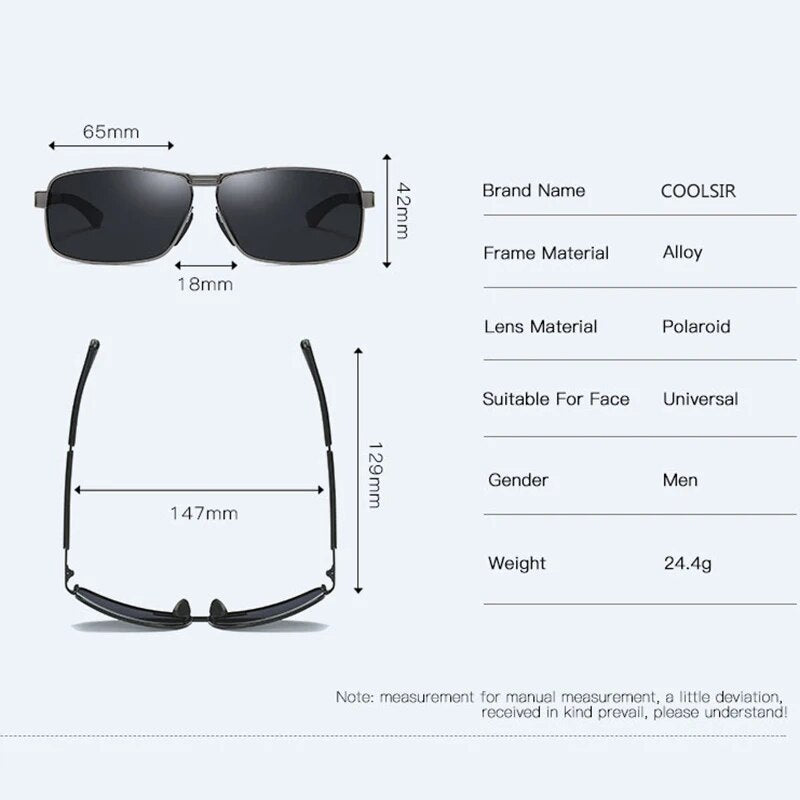 Make Fashion Vintage Polarized UV400 Lens Sun Glasses.