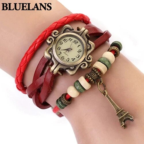 Leather Bracelet Wrist Watch