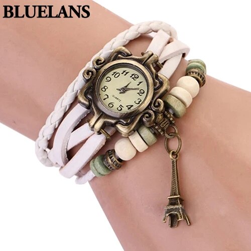 Leather Bracelet Wrist Watch