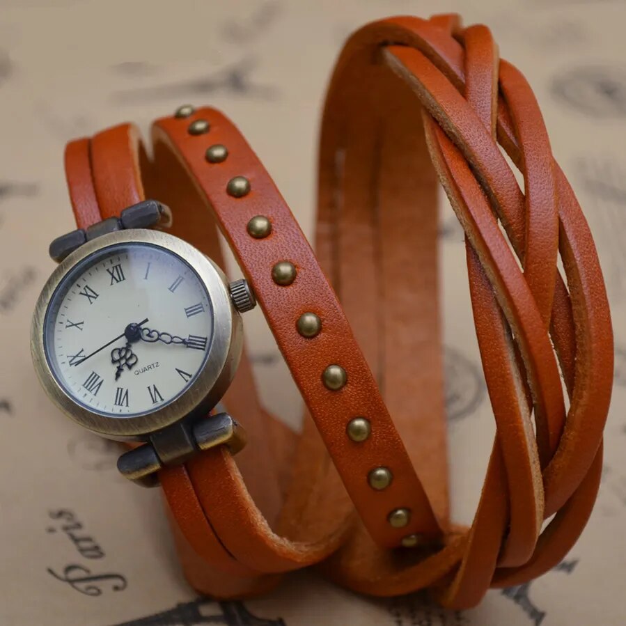 Weave Braid Women Leather Strap Watch