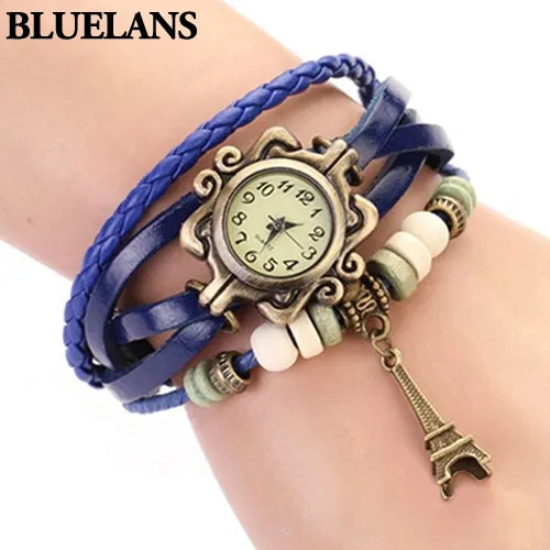 Leather Bracelet Wrist Watch