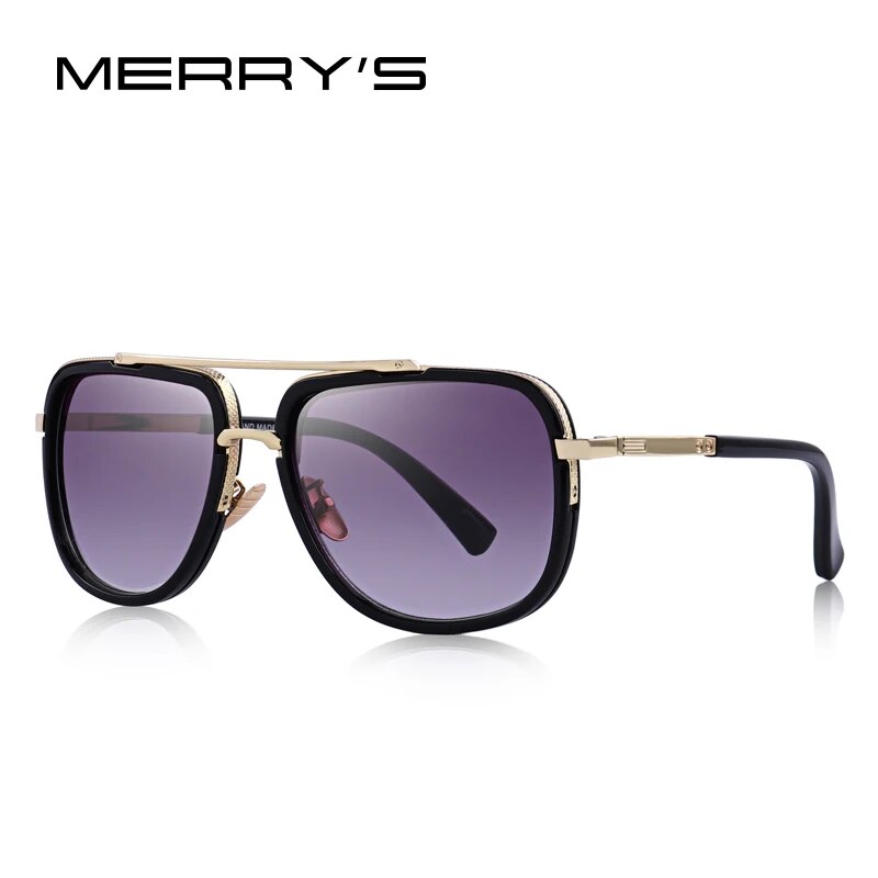 Unisex Designer Metal Square Sun glasses