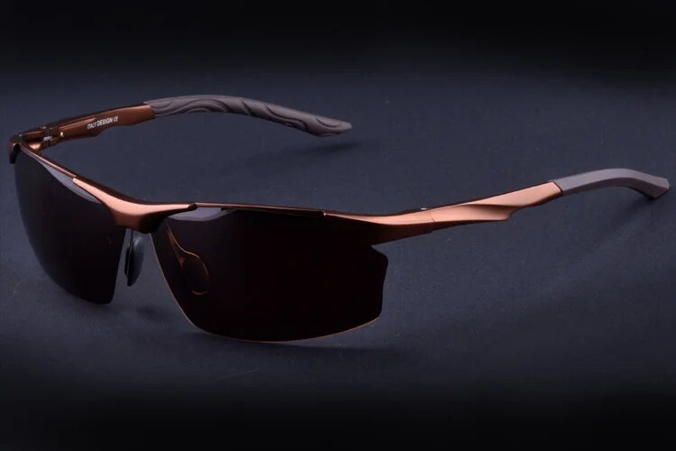 Hot Aluminum alloy men's polarized sunglasses